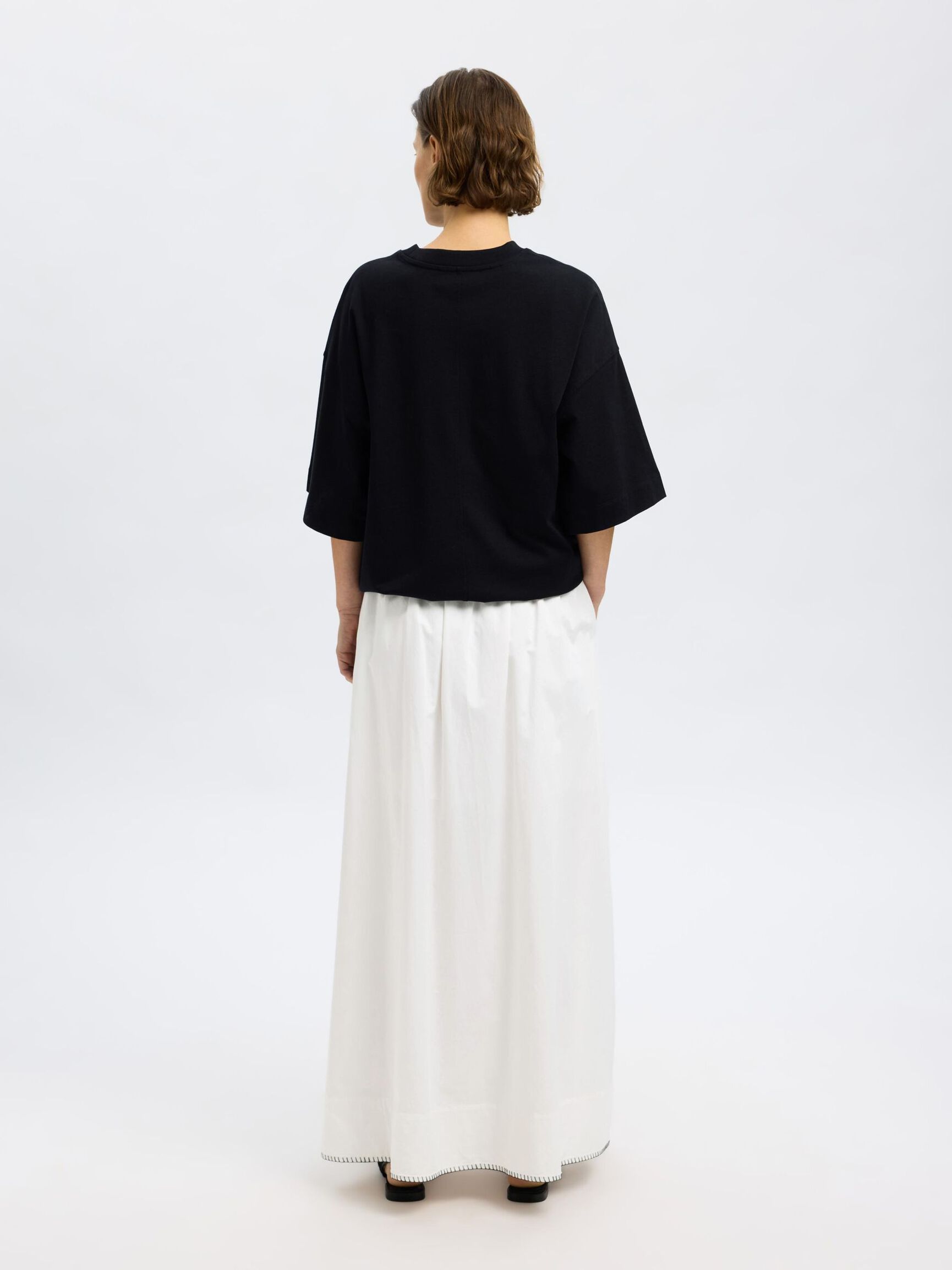 KATOENEN MAXI ROK, Bright White, highres