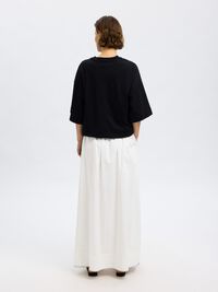 KATOENEN MAXI ROK, Bright White, highres