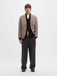 ORGANIC COTTON SHAWL COLLAR CARDIGAN, Demitasse, highres