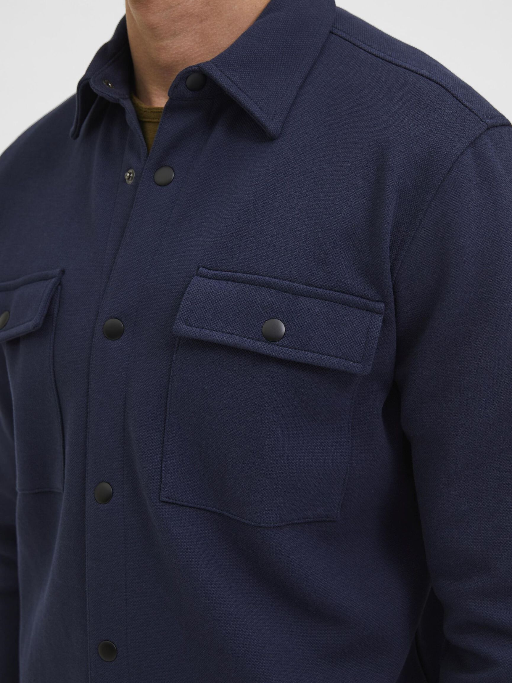 CLASSIC OVERSHIRT, Navy Blazer, highres