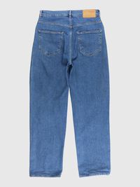 HIGH WAIST STRAIGHT FIT JEANS, Dark Blue Denim, highres