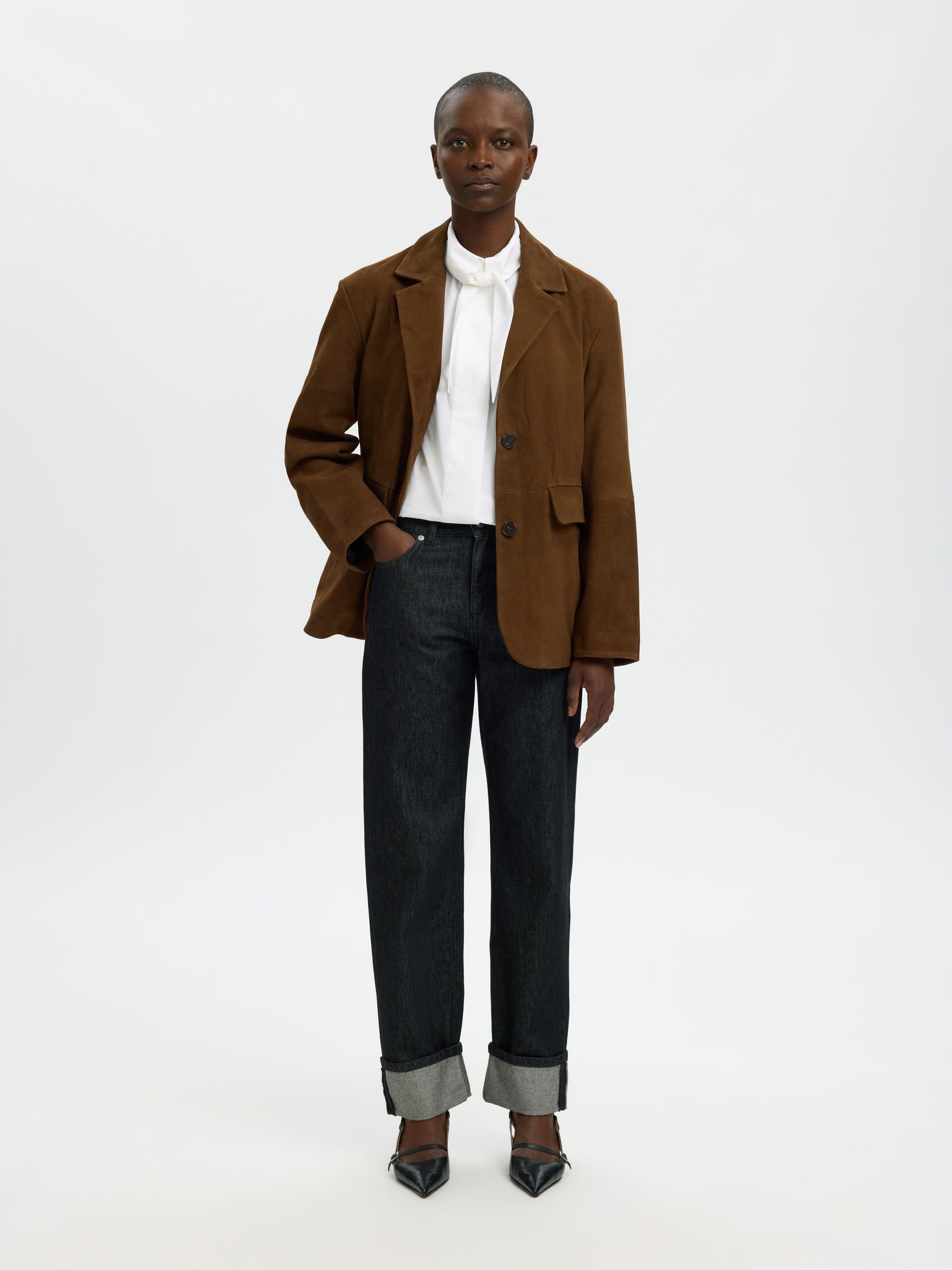 100% SUÈDE BLAZER, Cappuccino, highres