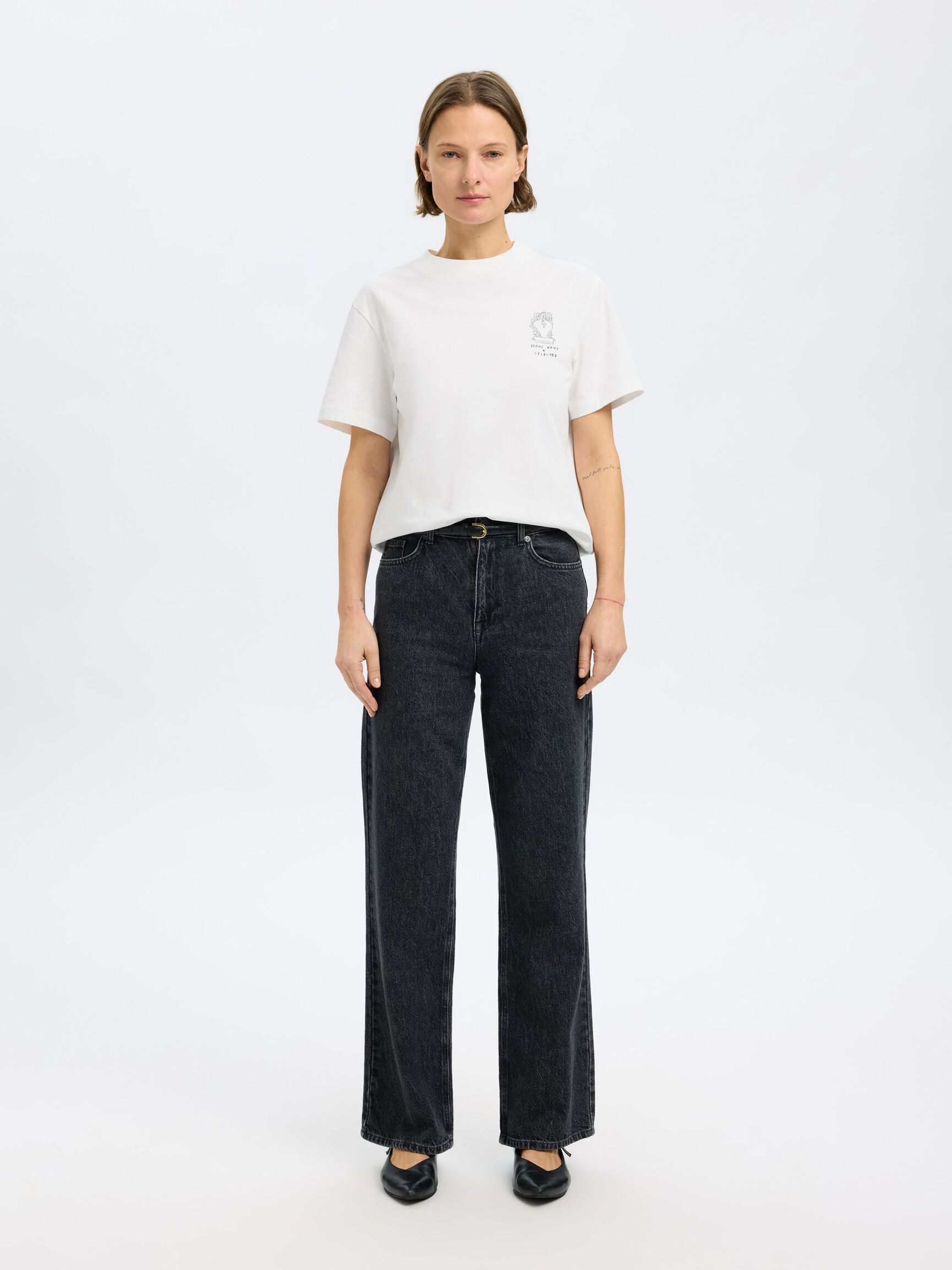 PRINTED RELAXED FIT T-SHIRT, Snow White, highres
