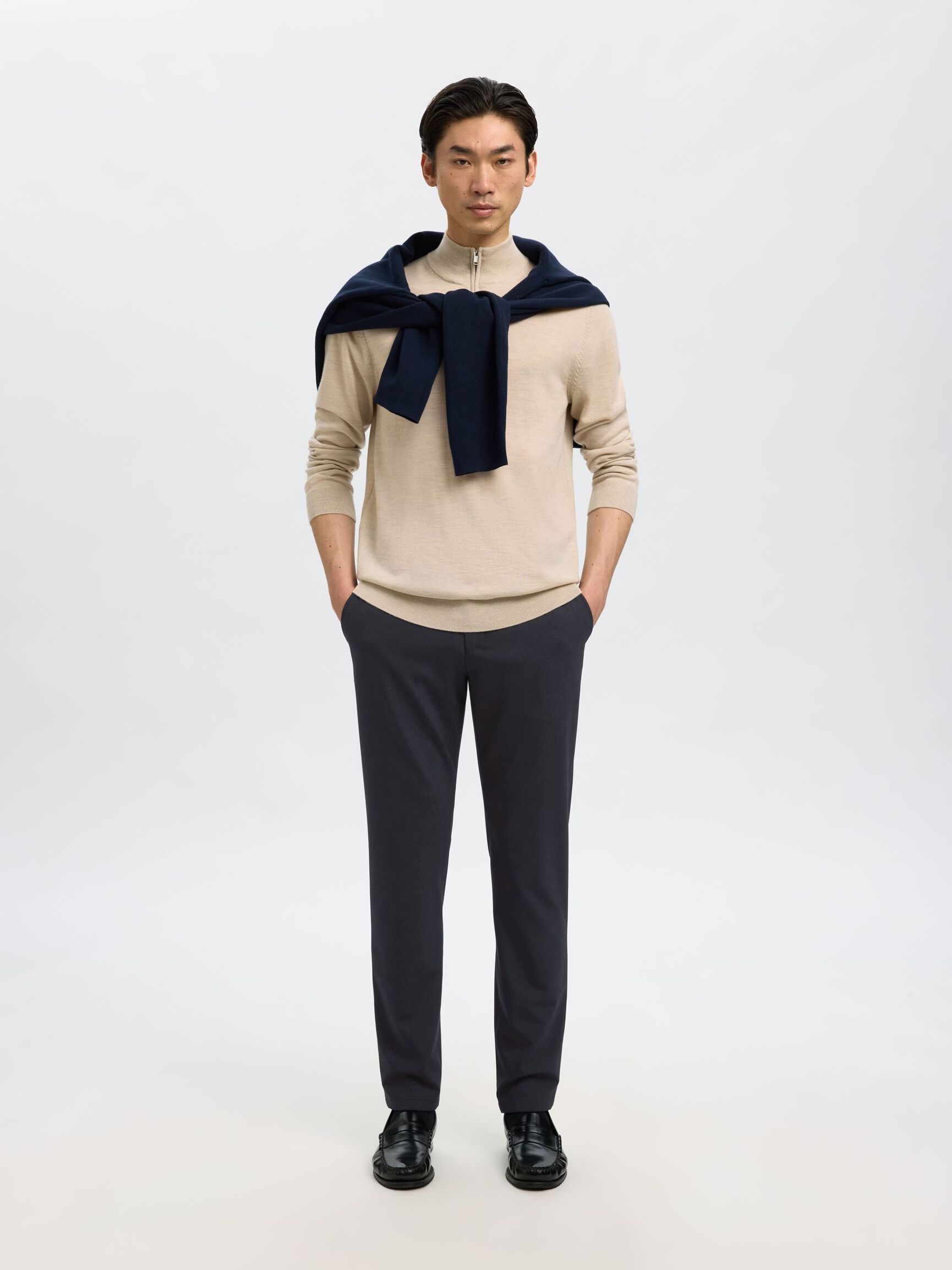 175 SLIM-FIT TROUSERS, Dark Sapphire, highres