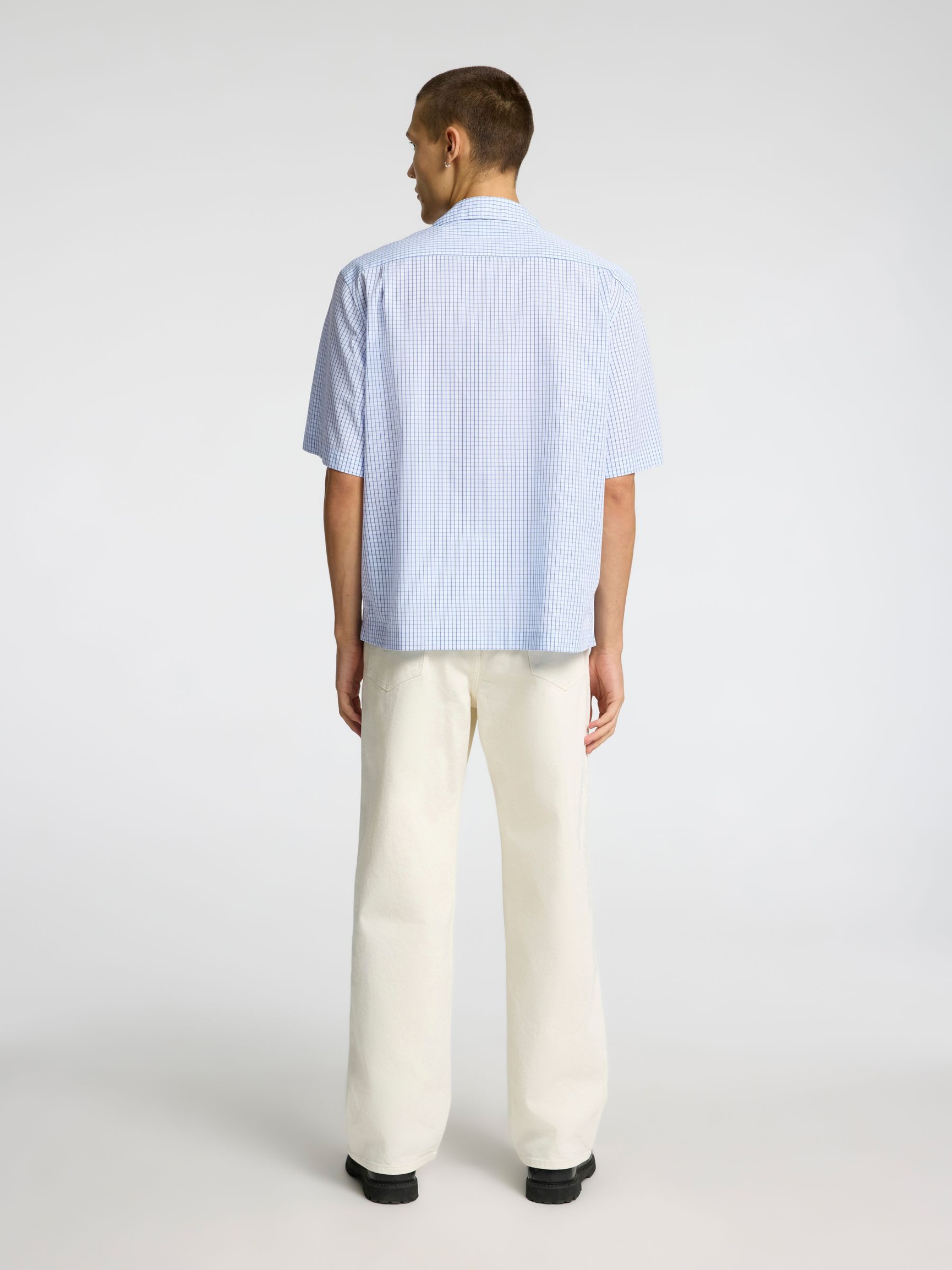 TERNET KORTÆRMET SKJORTE, Cashmere Blue, highres