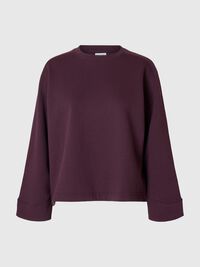 BOXY FIT SWEATSHIRT, Plum Perfect, highres
