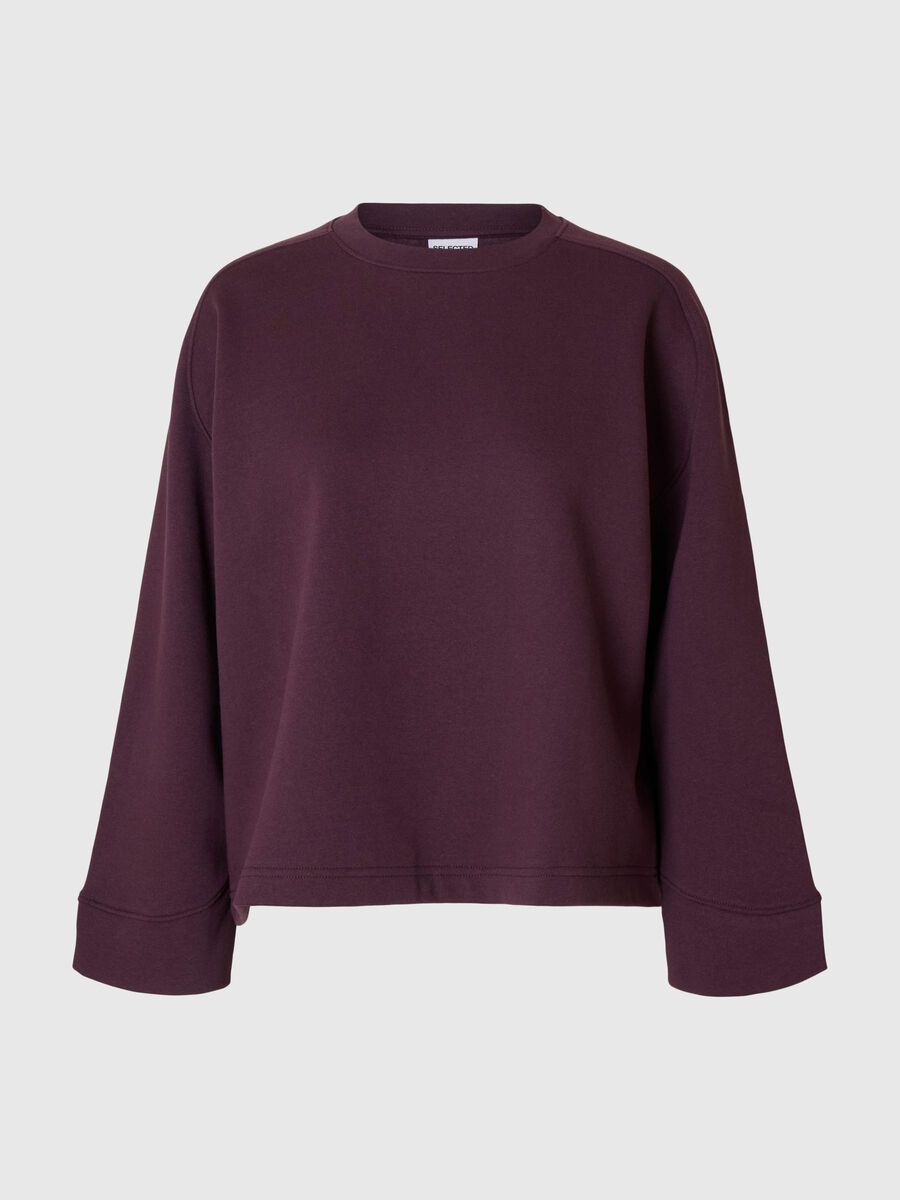 Selected BOXY FIT SWEATSHIRT, Plum Perfect, highres - 16099321_PlumPerfect_001.jpg