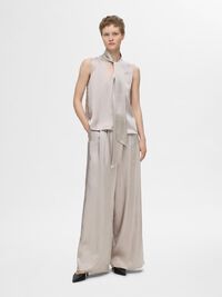 EXTRA LARGE PANTALON EN SATIN, Dove, highres