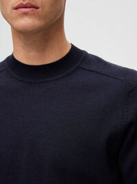 GEBREIDE TOP MET KORTE MOUWEN, Sky Captain, highres