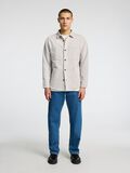 Selected REGULAR FIT LINEN BLEND OVERSHIRT, Oatmeal, highres - 16095722_Oatmeal_005.jpg