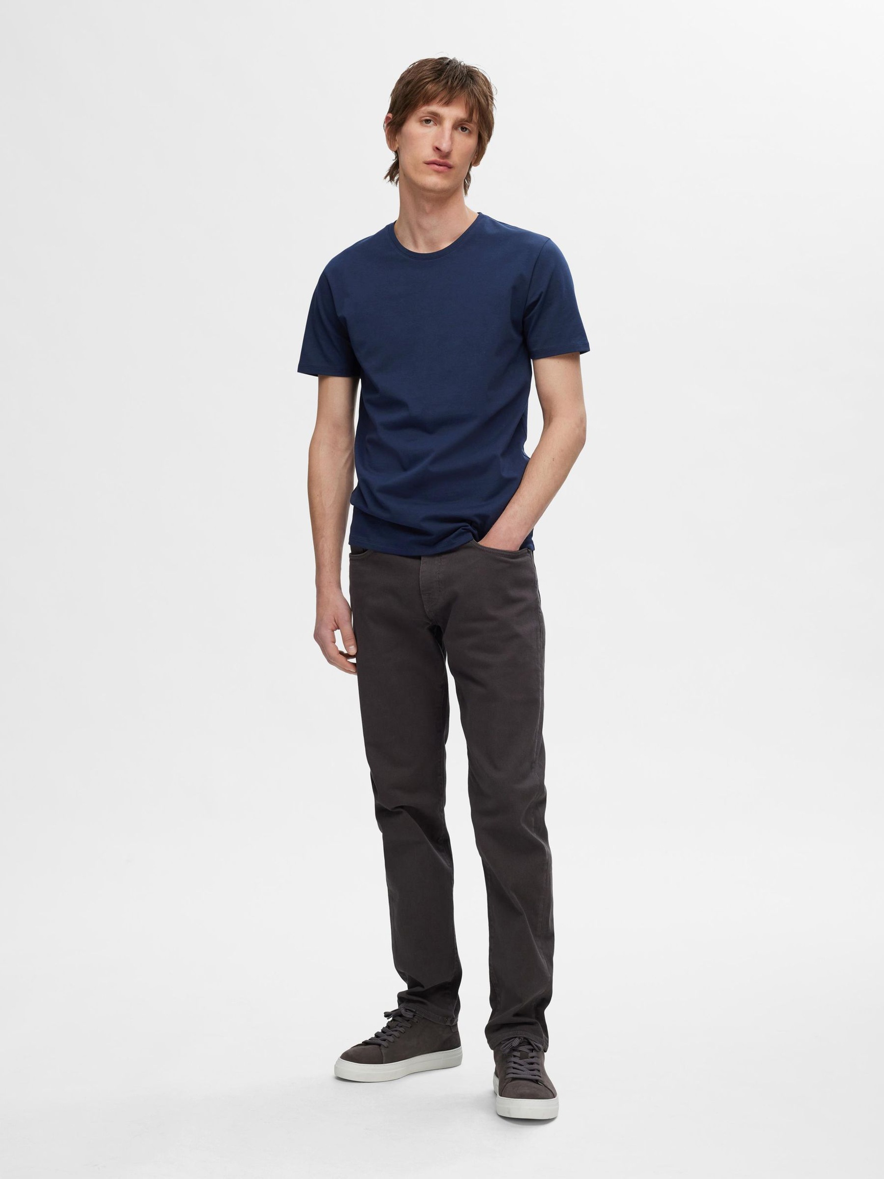 3-PACK COTTON T-SHIRT, Black, highres