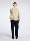 Selected 100% MERINOWOL TRUI MET KRAAG, Oatmeal, highres - 16096253_Oatmeal_004.jpg