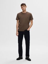 196 STRAIGHT FIT MÖRK TVÄTT JEANS, Blue Denim, highres