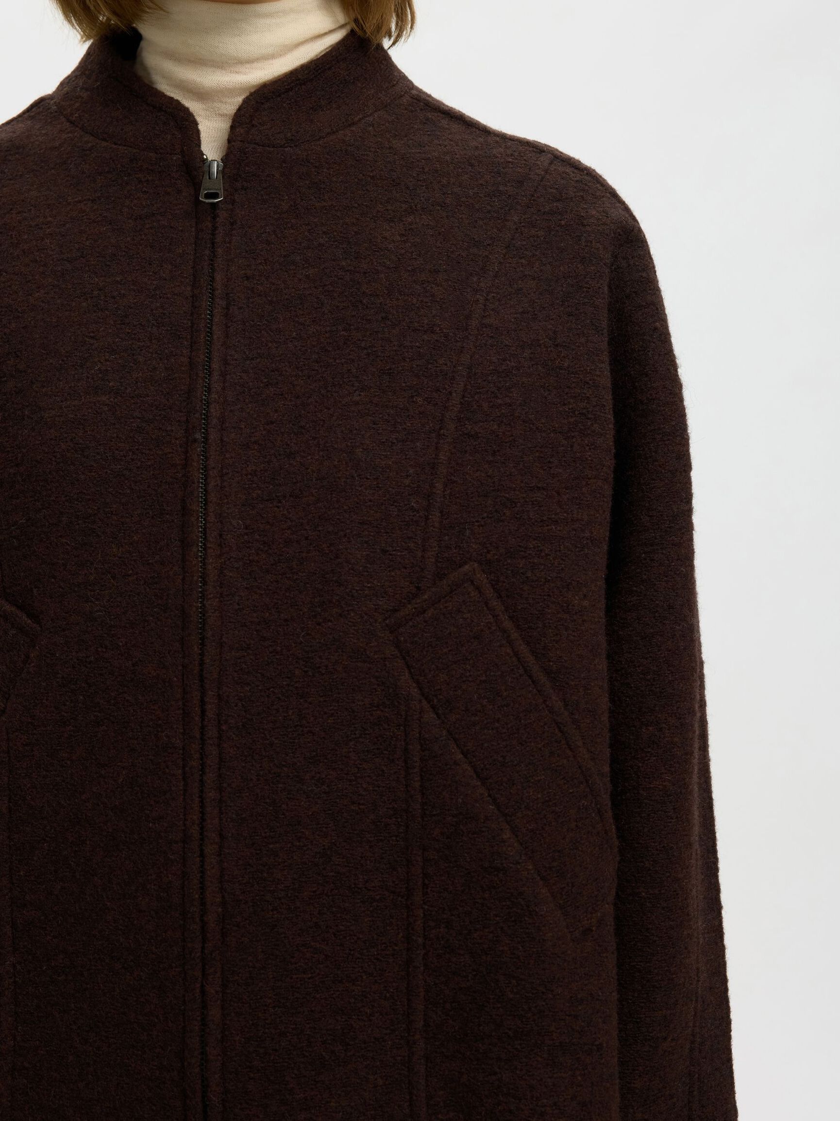 WOOL BLEND JACKET, Delicioso, highres