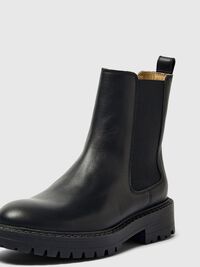 LEER CHELSEA BOOTS, Black, highres
