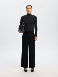 TOP A MANICHE LUNGHE, Black, highres