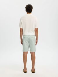 SLIM-FIT CHINOSHORTS, Aqua Gray, highres