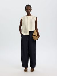 OVERSIZED FIT MOUWLOOS HEMD, Egret, highres