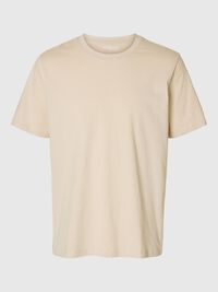 ALGODÓN FLAMEADO CAMISETA, Oatmeal, highres