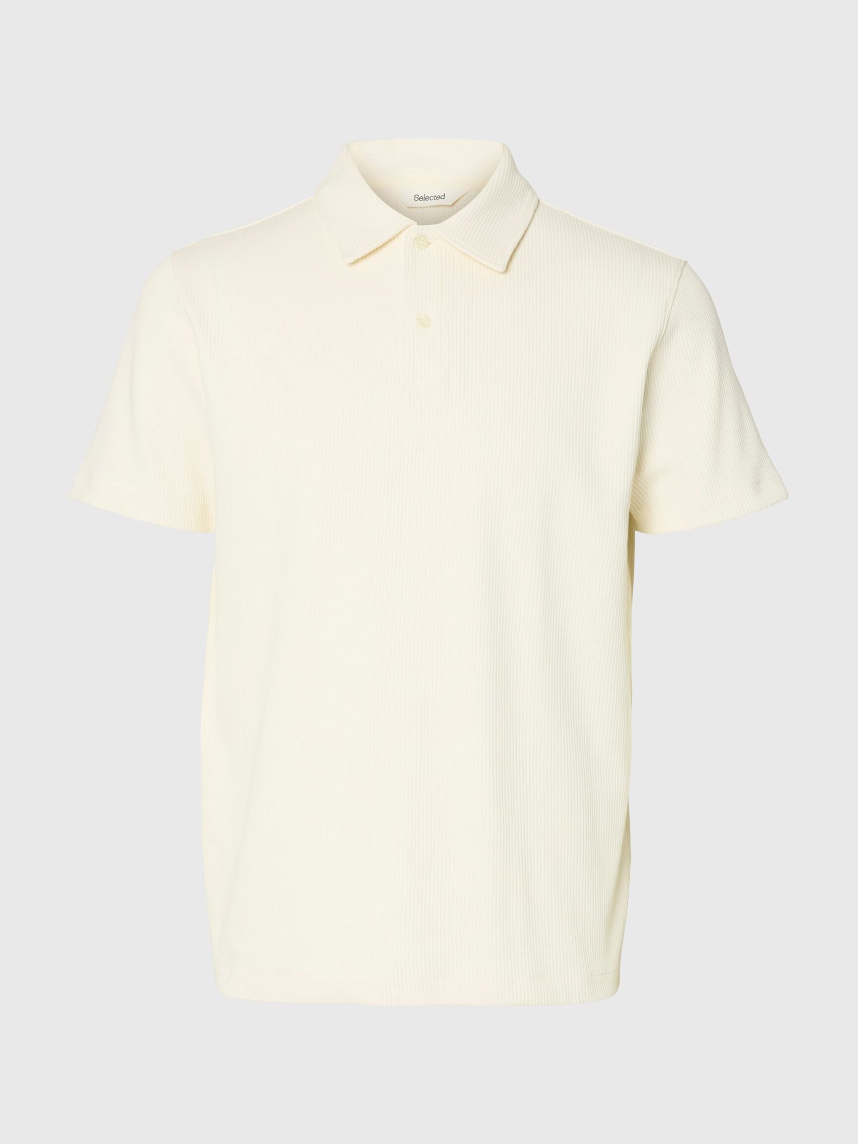 RIPPSTRICK POLOSHIRT, Egret, highres