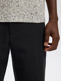 196 STRAIGHT FIT BUKSER, Black, highres