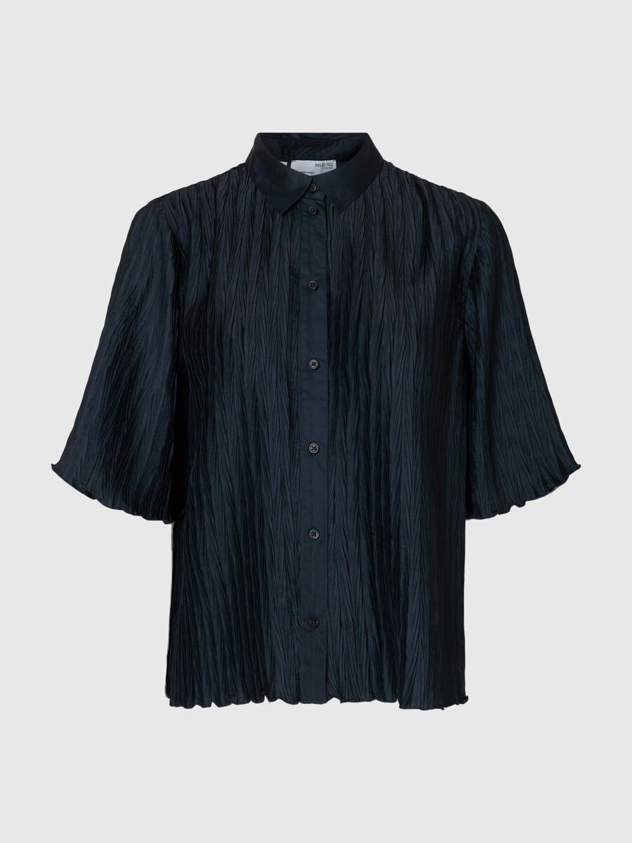 Selected MANCHES COURTES CHEMISE, Dark Sapphire, highres - 16098493_DarkSapphire_001.jpg