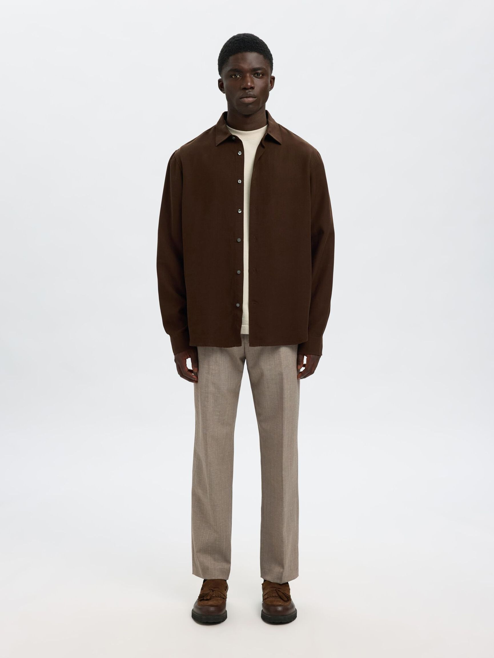RELAXED FIT  SHIRT, Demitasse, highres