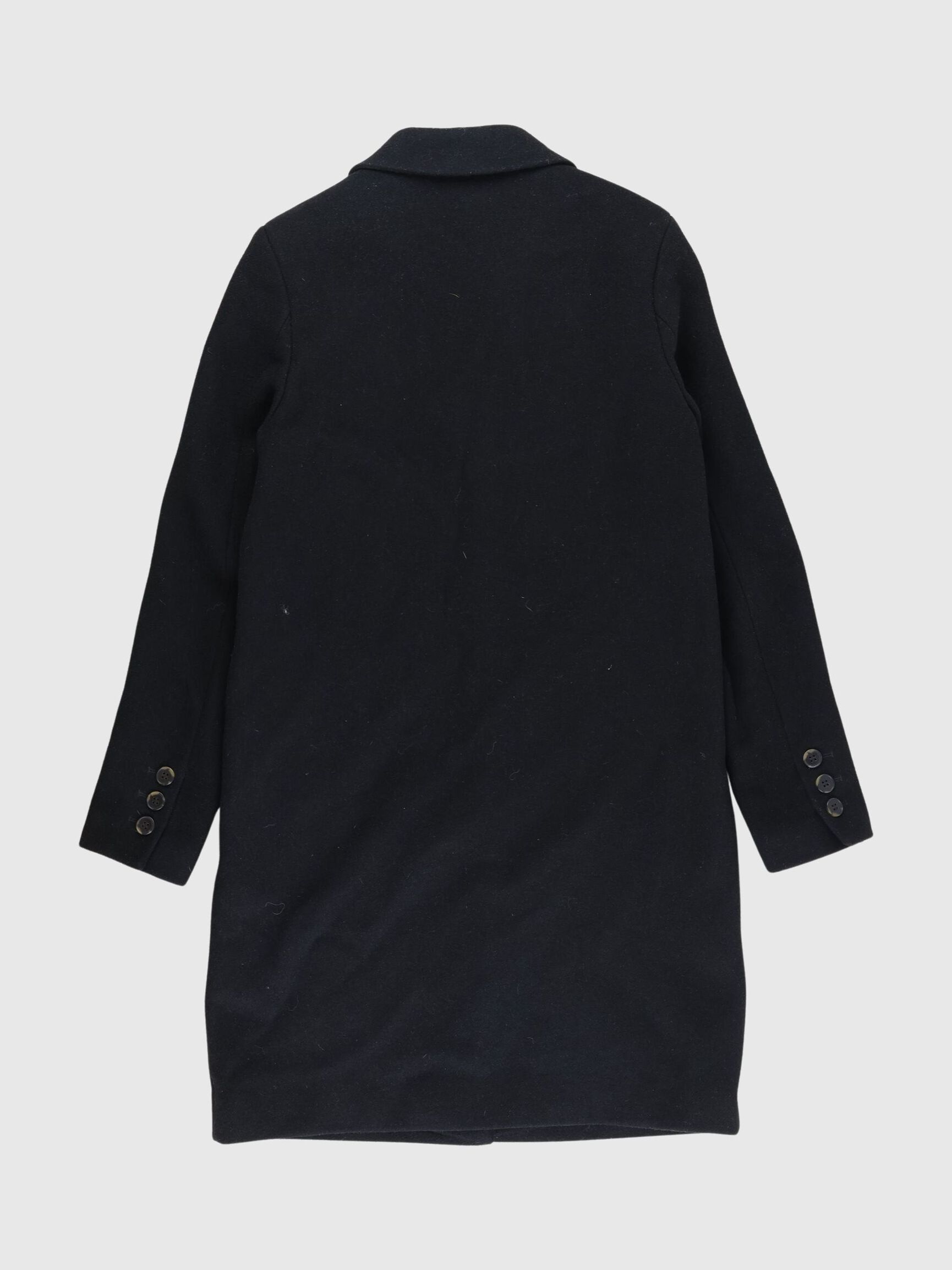 ENKELTRADET FRAKKE, Black, highres