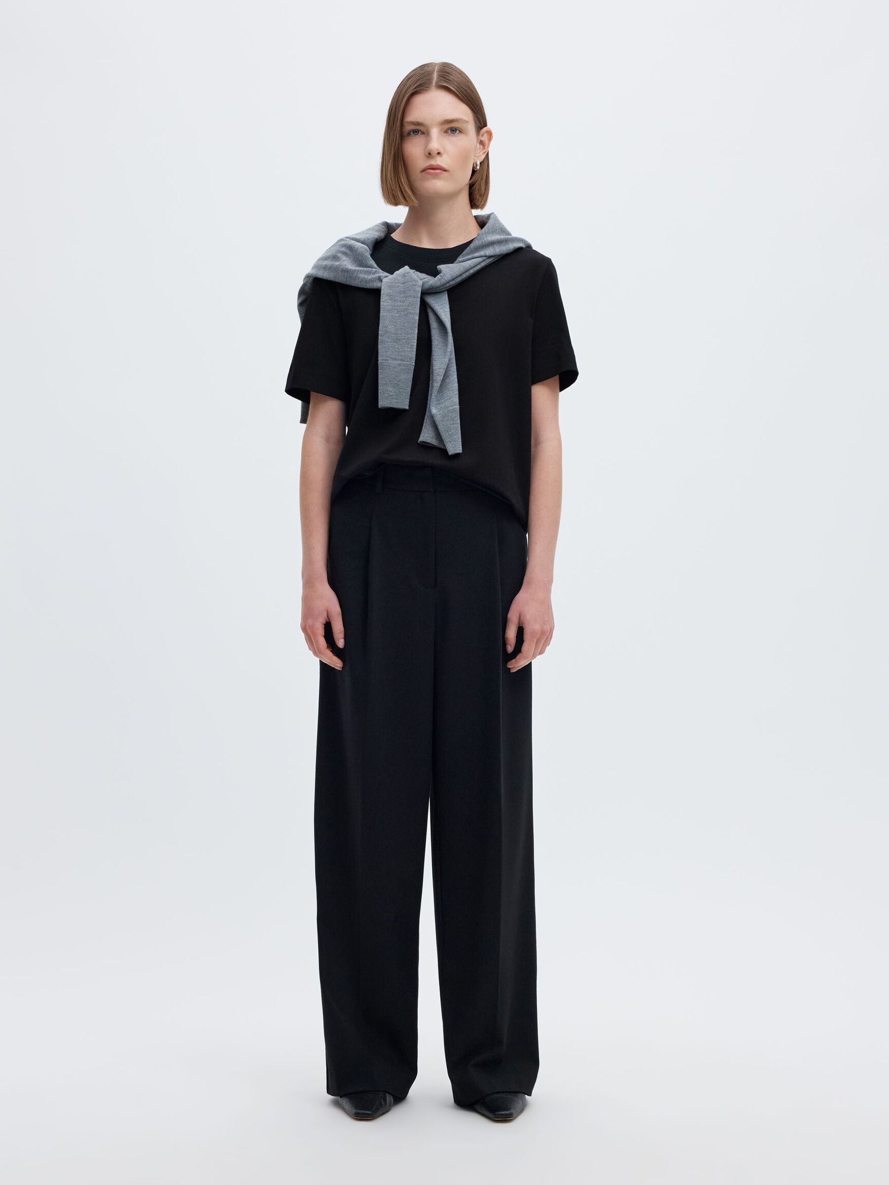 BOXY T-SHIRT, Black, highres