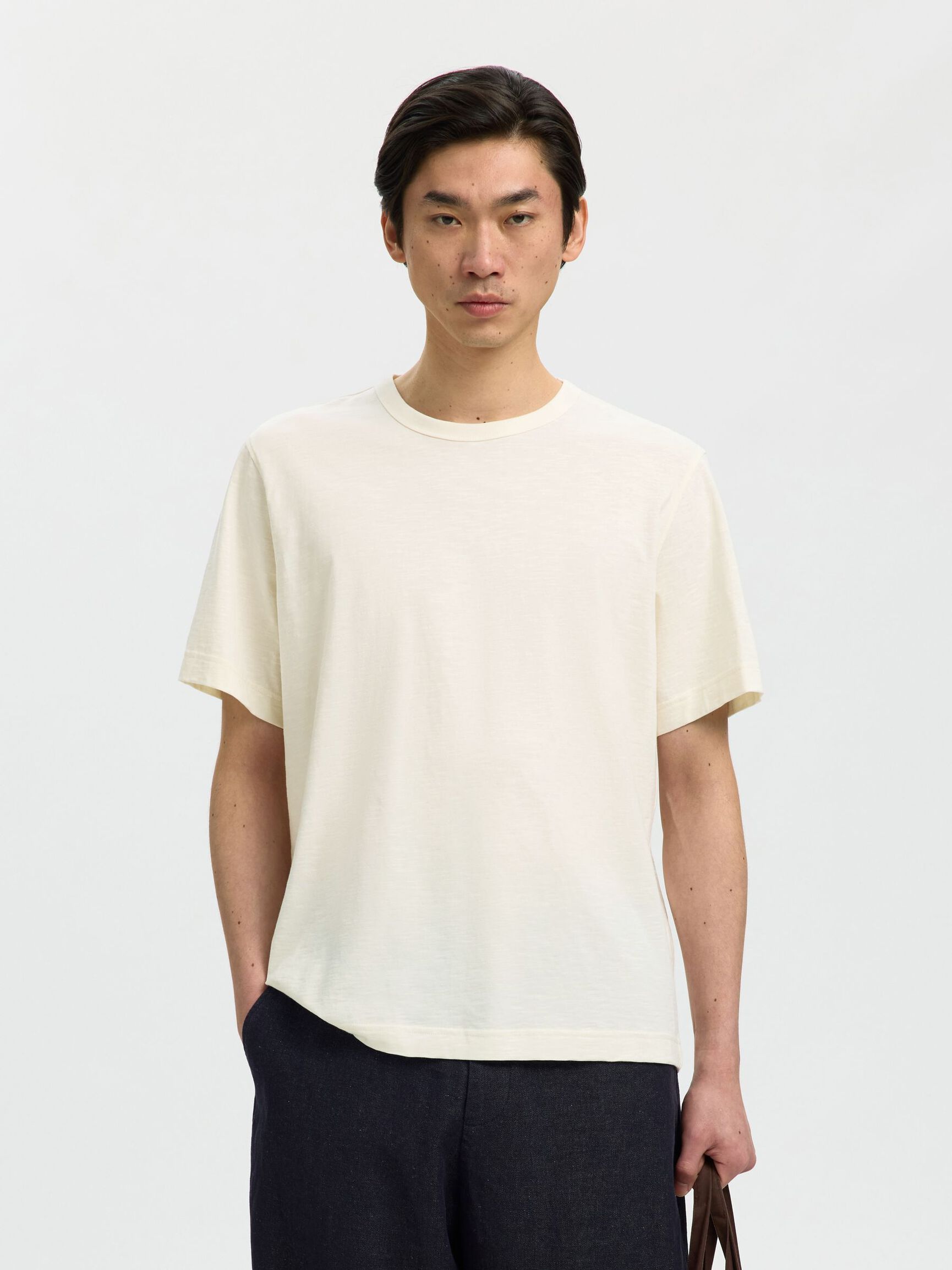T-SHIRT, Egret, highres