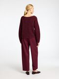 Selected MID WAIST BARREL FIT HOSEN, Zinfandel, highres - 16095685_Zinfandel_1143492_004.jpg