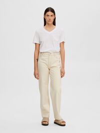 CLASSIC V-NECK T-SHIRT, Bright White, highres