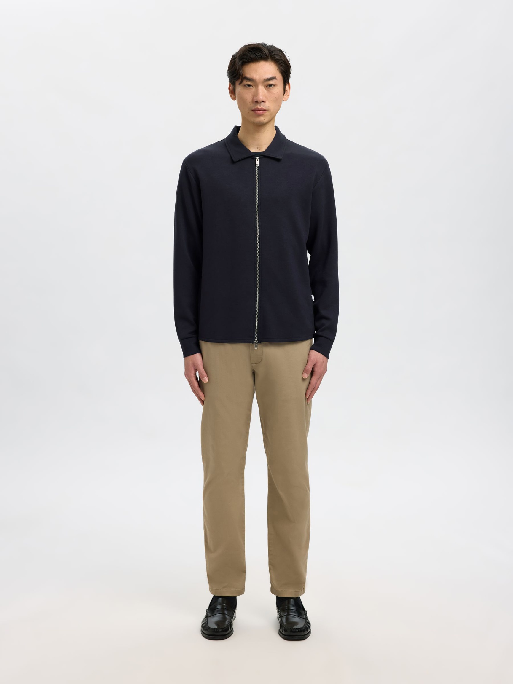 VISKOSEMIX STRICKJACKE, Sky Captain, highres