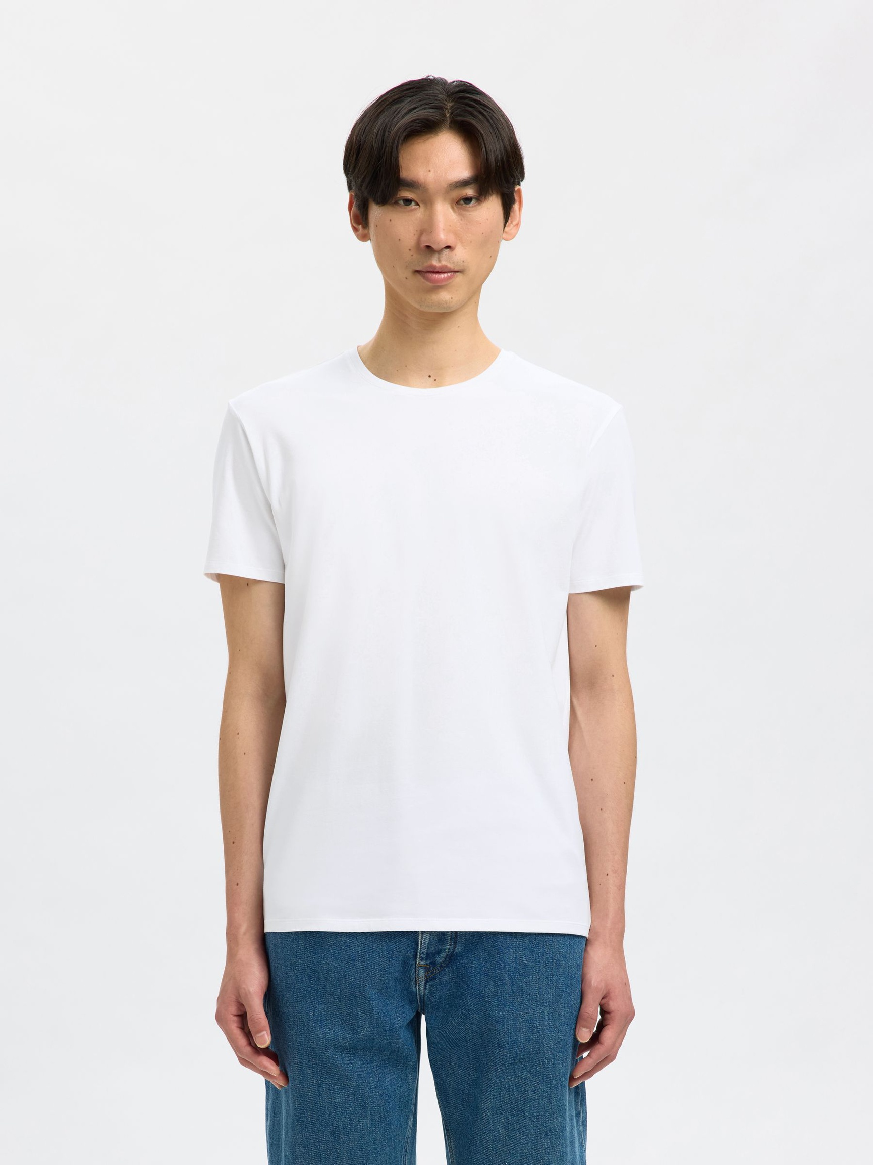 3-PACK COTTON T-SHIRT, Bright White, highres