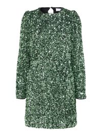 PAILLETTEN MINIKLEID, Loden Frost, highres