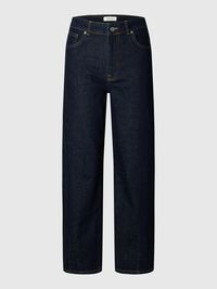 TAILLE MI-HAUTE JEANS BARREL, Dark Blue Denim, highres