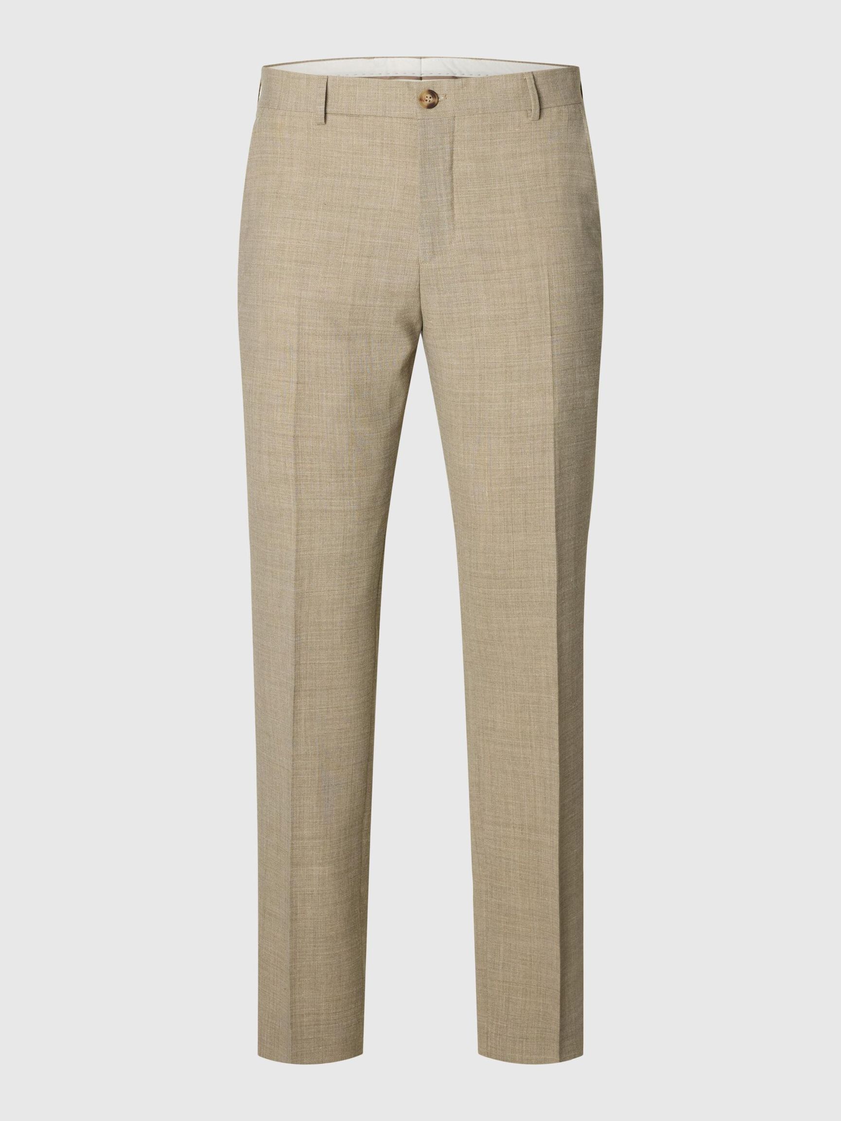 SLIM FIT SUIT TROUSERS, Sand, highres