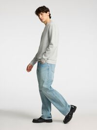 VISCOSE BLEND SWEATSHIRT, Light Grey Melange, highres