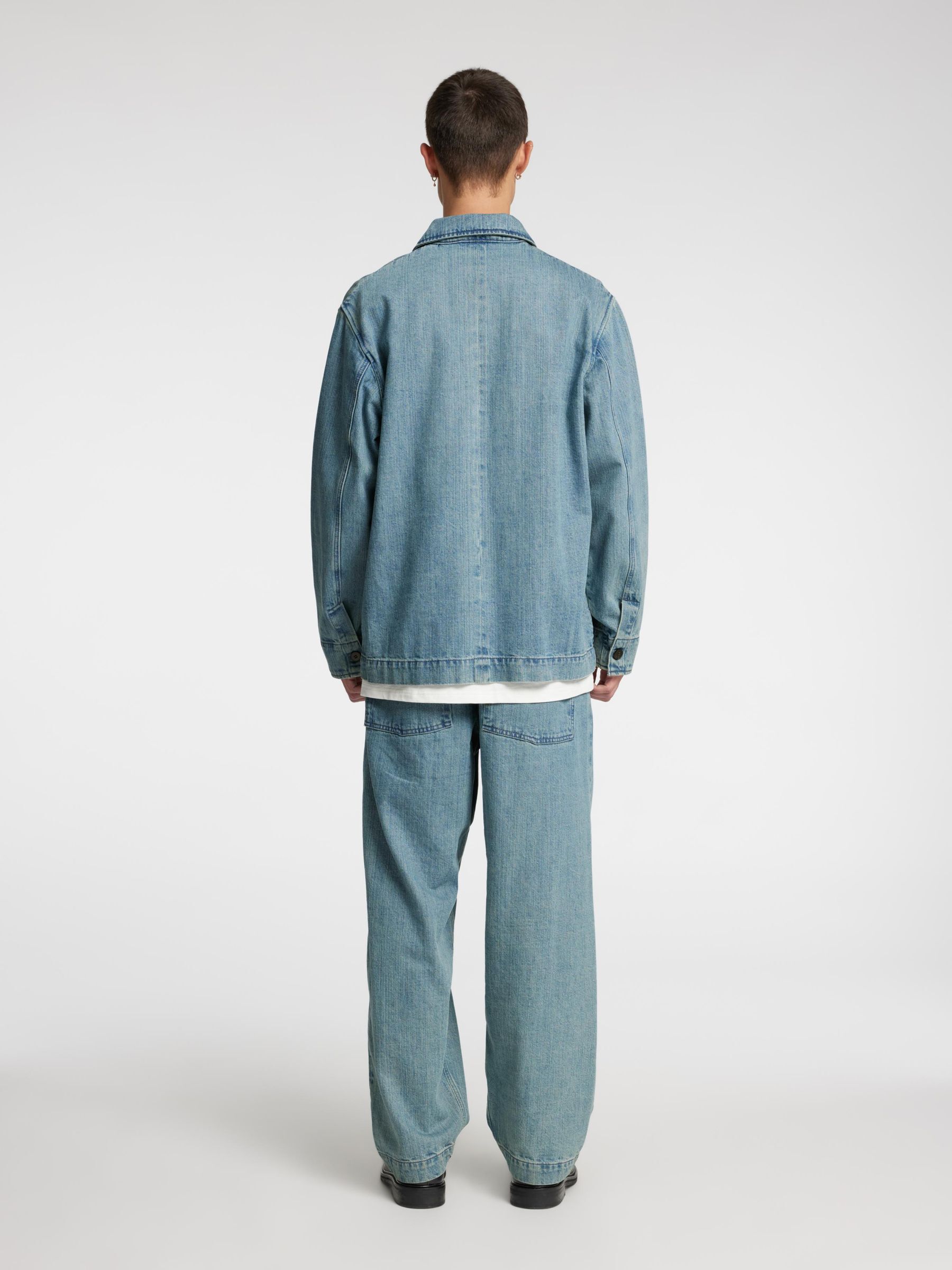 LIGHT WASH LOOSE-FIT JEANS, Light Blue, highres