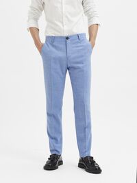 SLIM FIT SUIT TROUSERS, Light Blue, highres