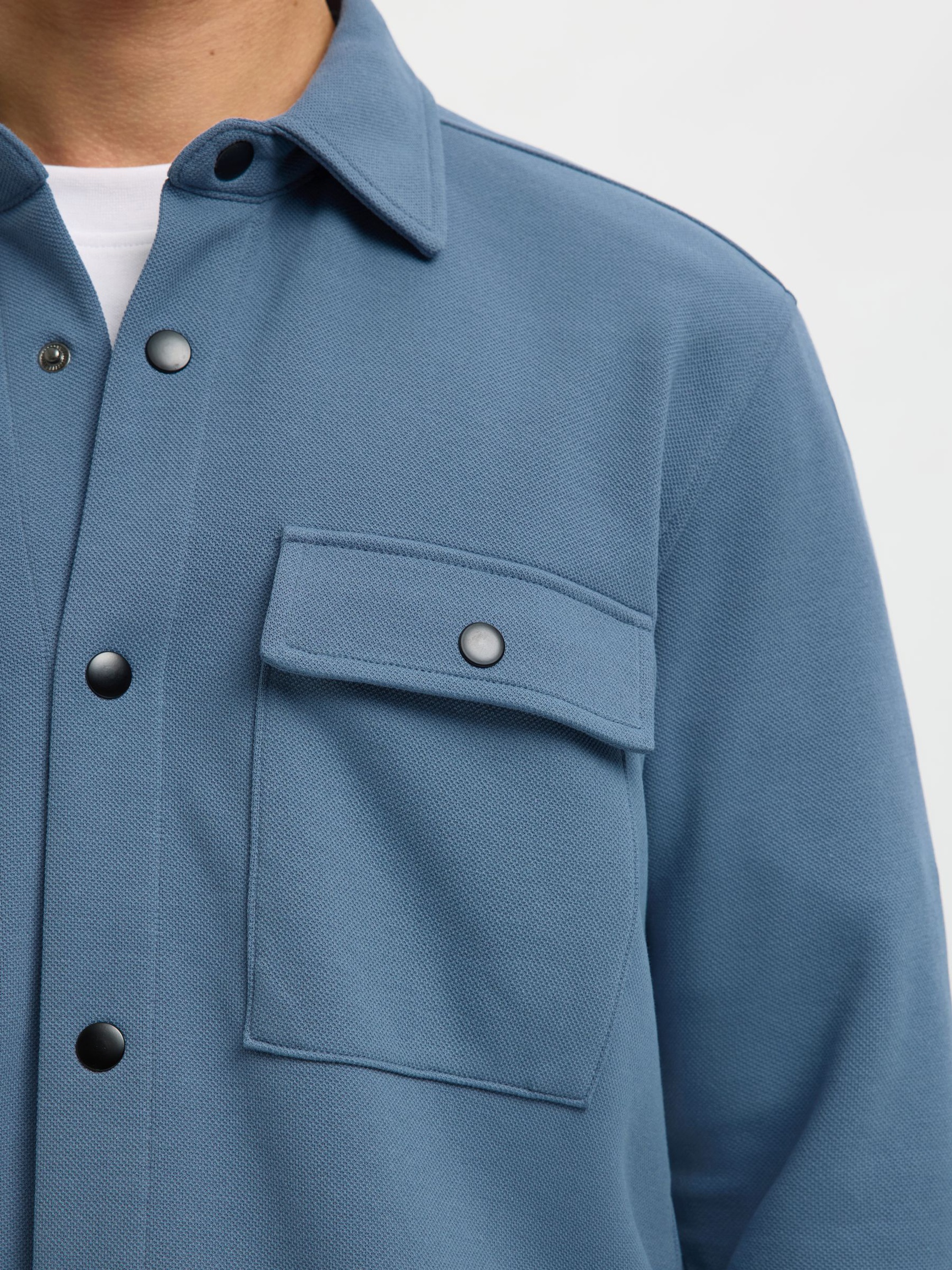 KLASSIEKE OVERSHIRT, Blue Mirage, highres