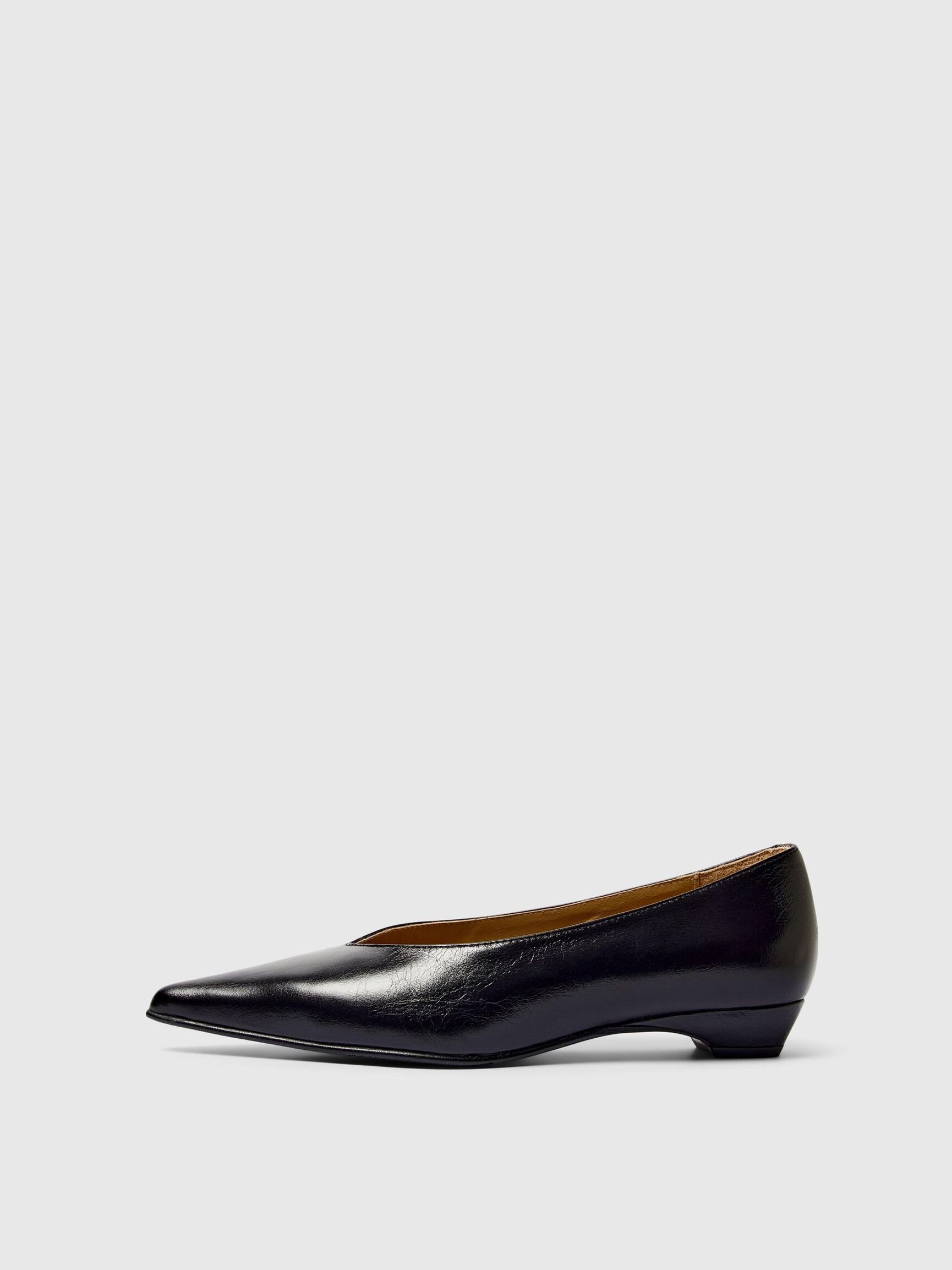BOUT POINTU ESCARPINS EN CUIR, Black, highres