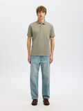 Selected KURZARM POLO SHIRT, Vetiver, highres - 16099994_Vetiver_005.jpg