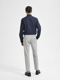 175 SLIM FIT TROUSERS, Light Grey Melange, highres