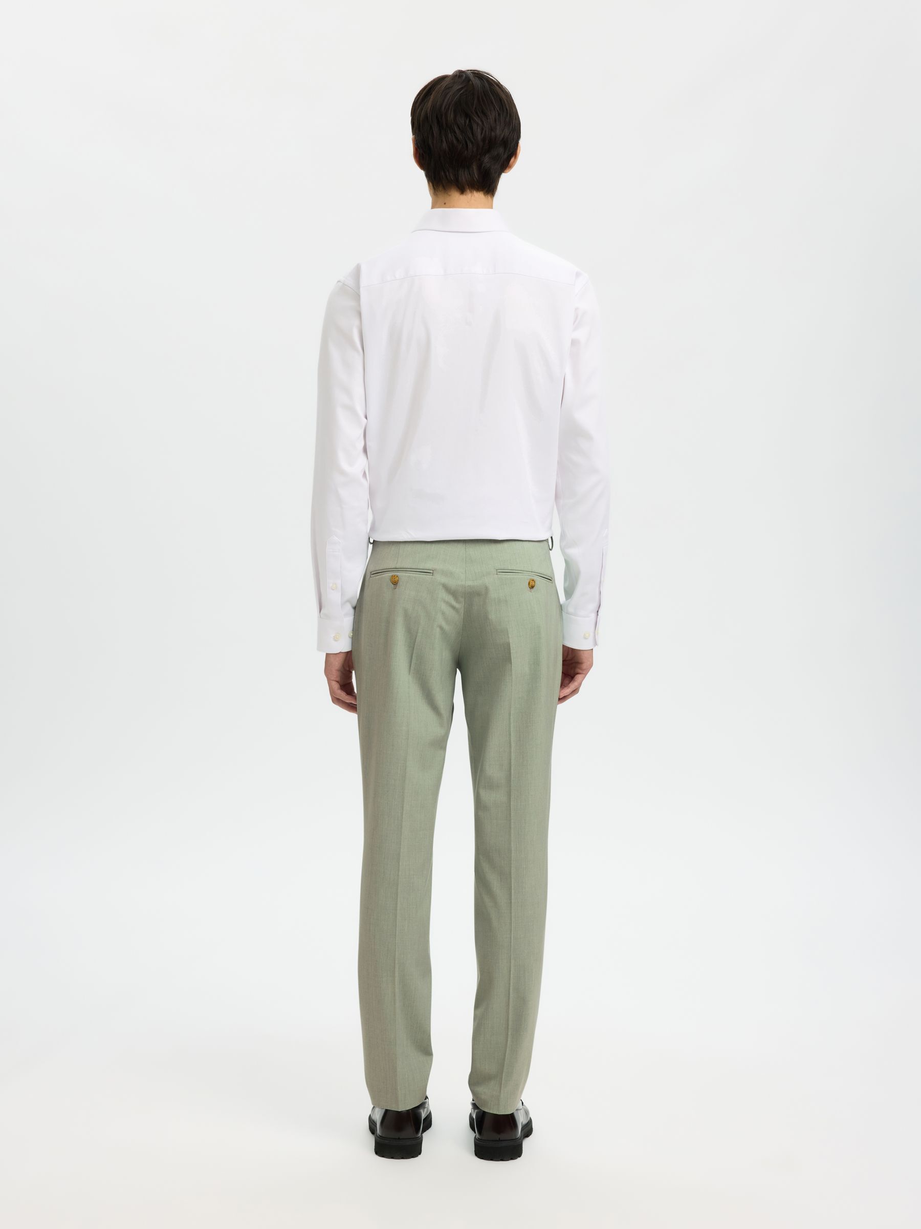 175 SLIM FIT TROUSERS, Aqua Gray, highres
