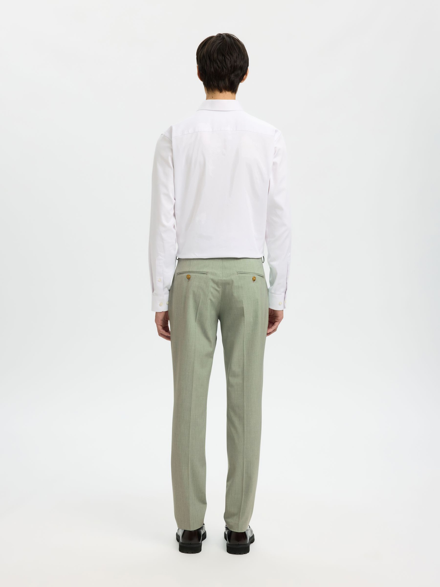 175 SLIM FIT TROUSERS, Aqua Gray, highres