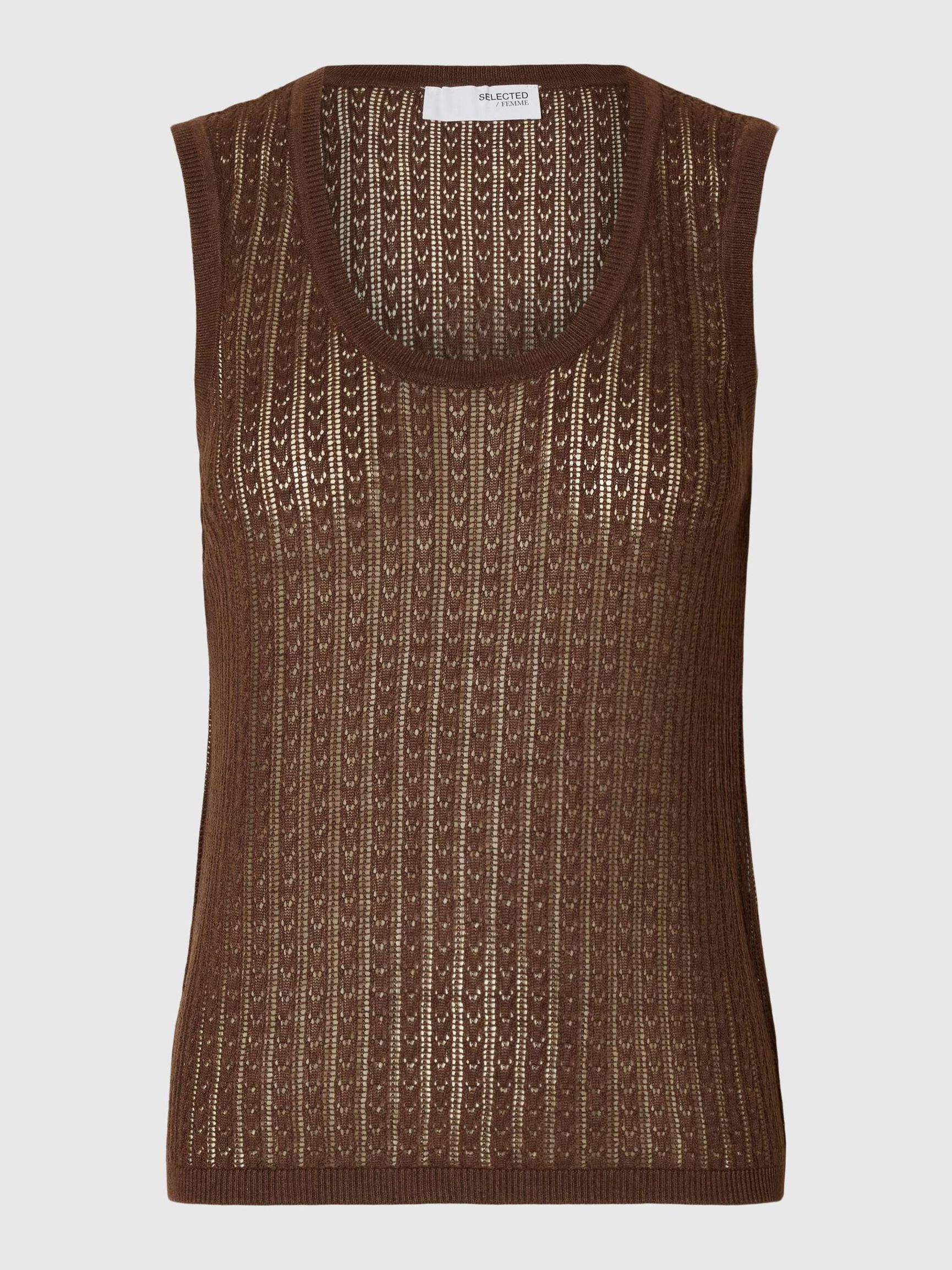 HAMPABLANDNING STICKAD TOPP, Chestnut, highres