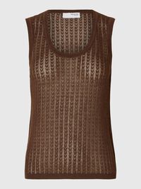 HAMPABLANDNING STICKAD TOPP, Chestnut, highres