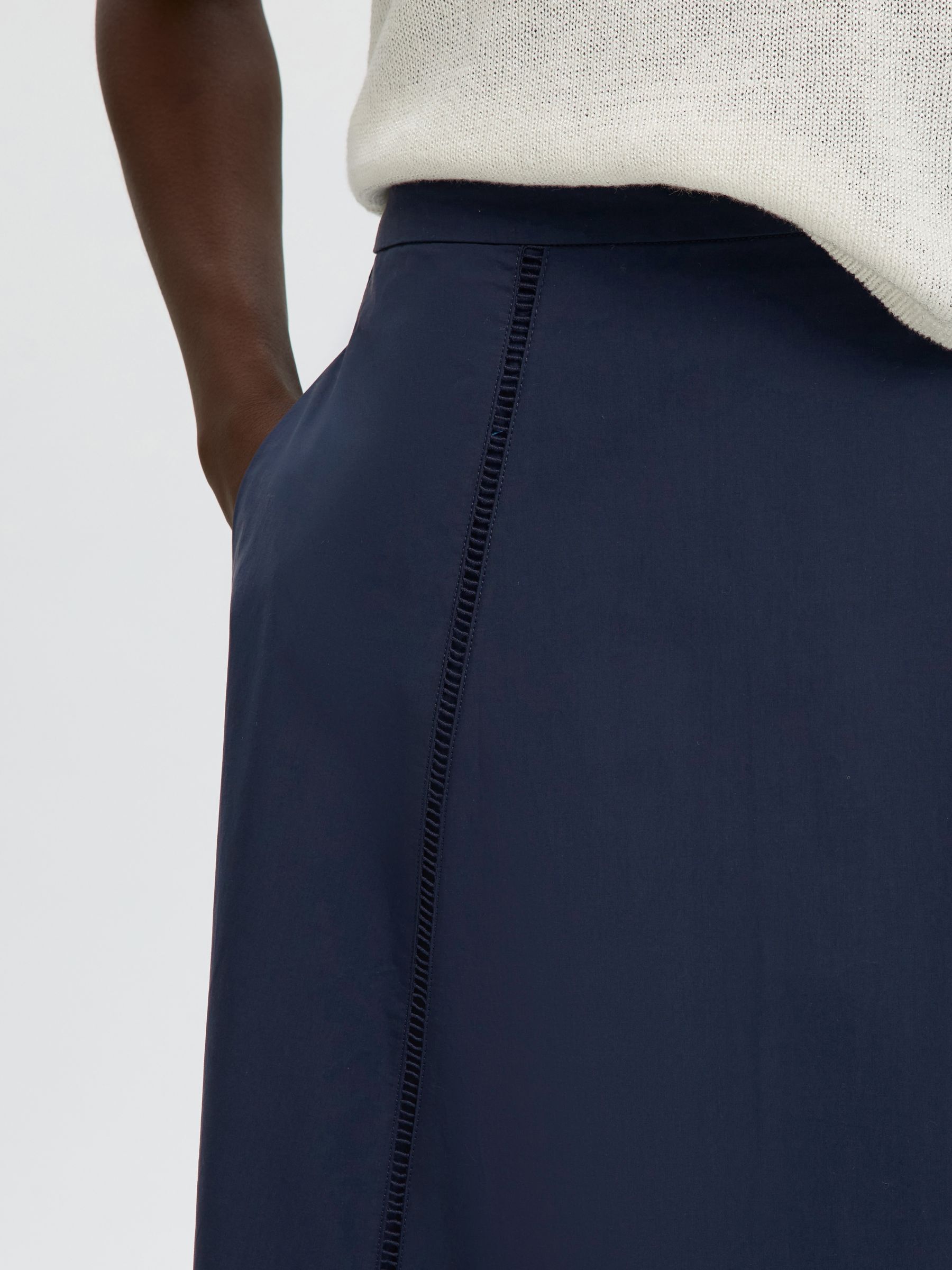 KATOENEN MAXI ROK, Dark Sapphire, highres