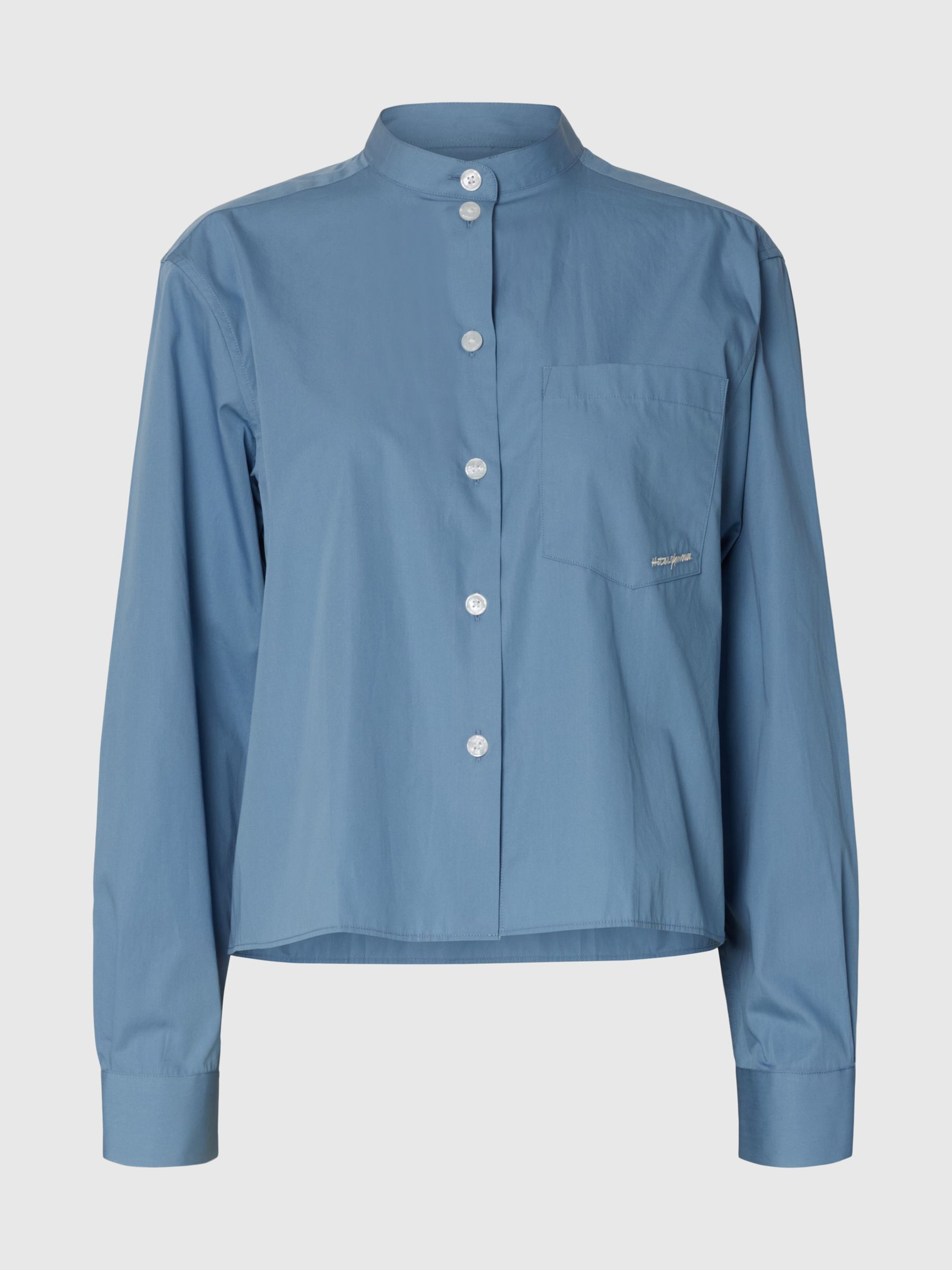 RELAXED FIT HEMD, Dusty Blue, highres